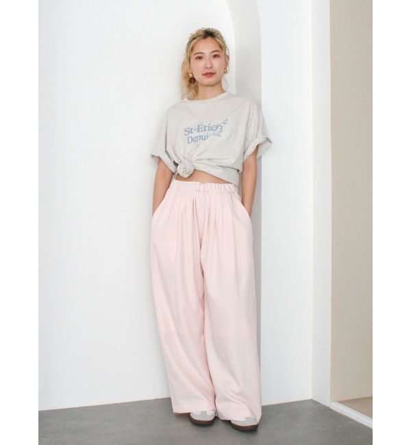 Ungrid「ミニスラブビッグシルエットロゴTee」|Tシャツ・カットソー|