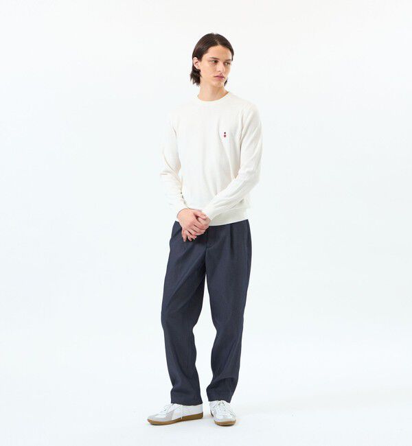 MACKINTOSH PHILOSOPHY「バッキンガムベア 綿ウール天竺 クルーネックプルオーバーニット」|ニット・セーター|