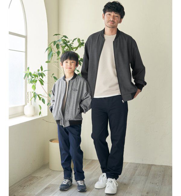 ikka「【雑誌MonoMax4月号掲載】イージーケアリネンライクブルゾン」|ブルゾン・スタジャン|