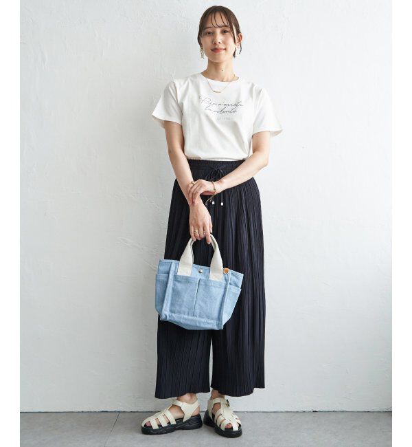 ikka「さらっとプリーツワイドパンツ」|その他|