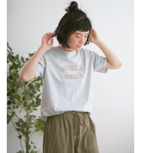 Lbc with Life「プリントロゴTシャツ」|Tシャツ・カットソー|グレイ