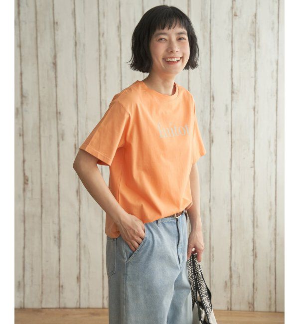 Lbc with Life「コットンロゴプリントTシャツ」|Tシャツ・カットソー|