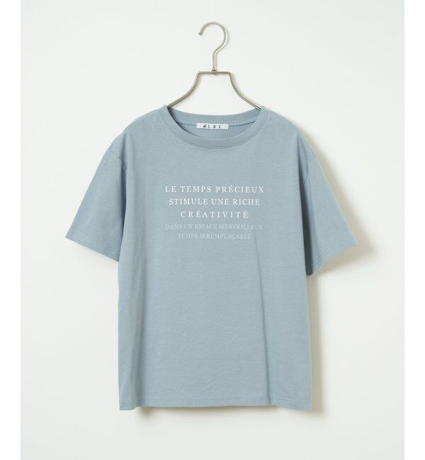 Lbc with Life「コットンロゴプリントTシャツ」|Tシャツ・カットソー|