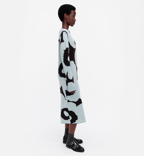 Marimekko「Ennallaan Unikko ニットワンピース」|ワンピース|