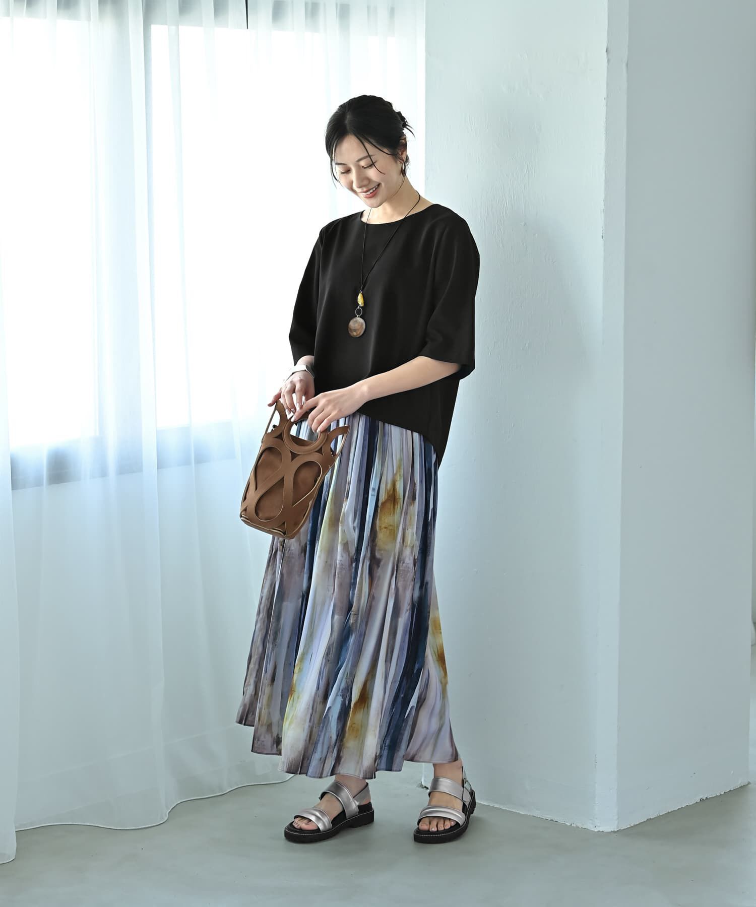 STYLE DELI「【Kana Oyama&times;BLK001】セットアップトップス／DELI size」|シャツ・ブラウス|