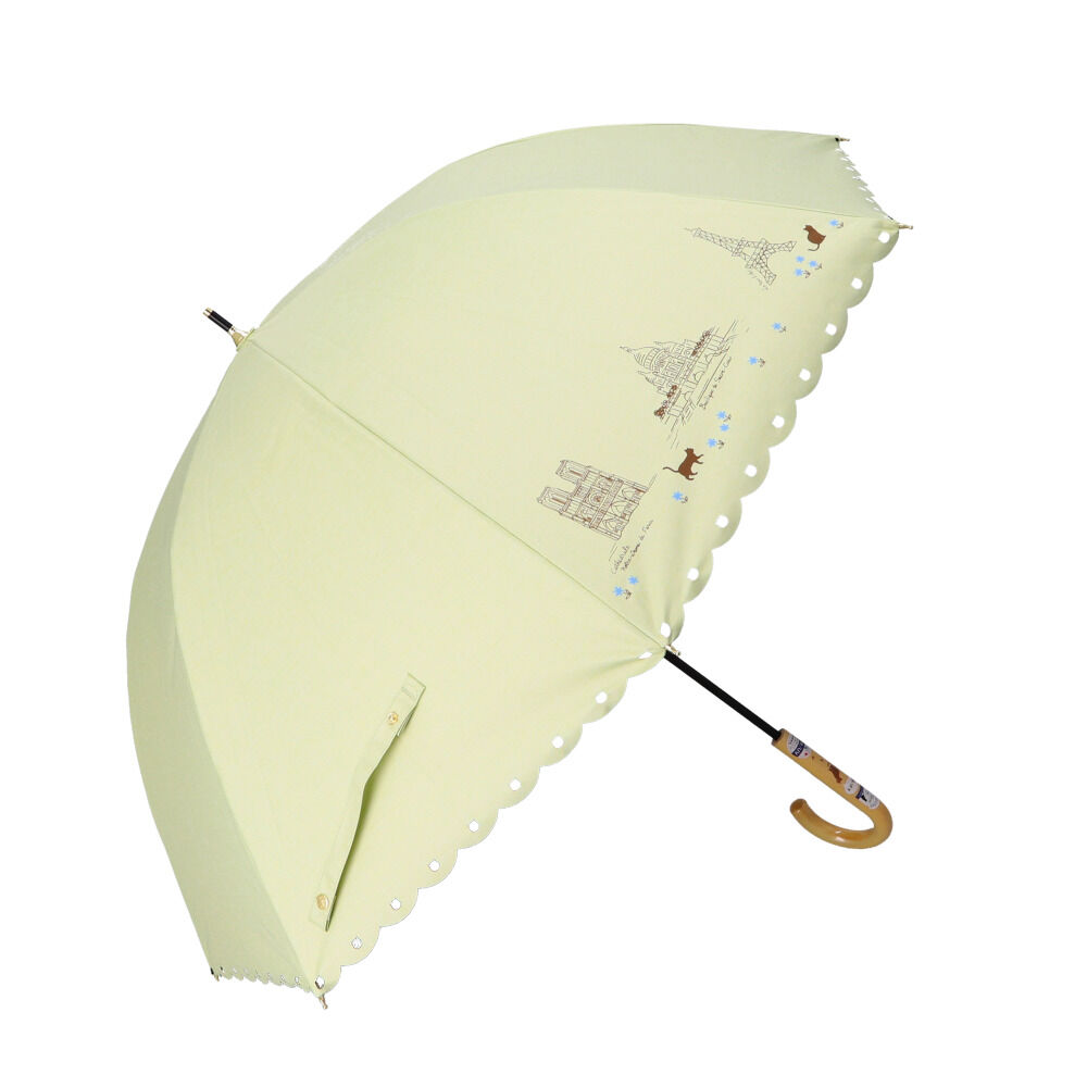 BACKYARD FAMILY「傘 レディース 大人 通販 長傘 55cm 晴雨兼用 かさ カサ 雨傘 日傘 晴雨兼用傘」|傘|グリーン3