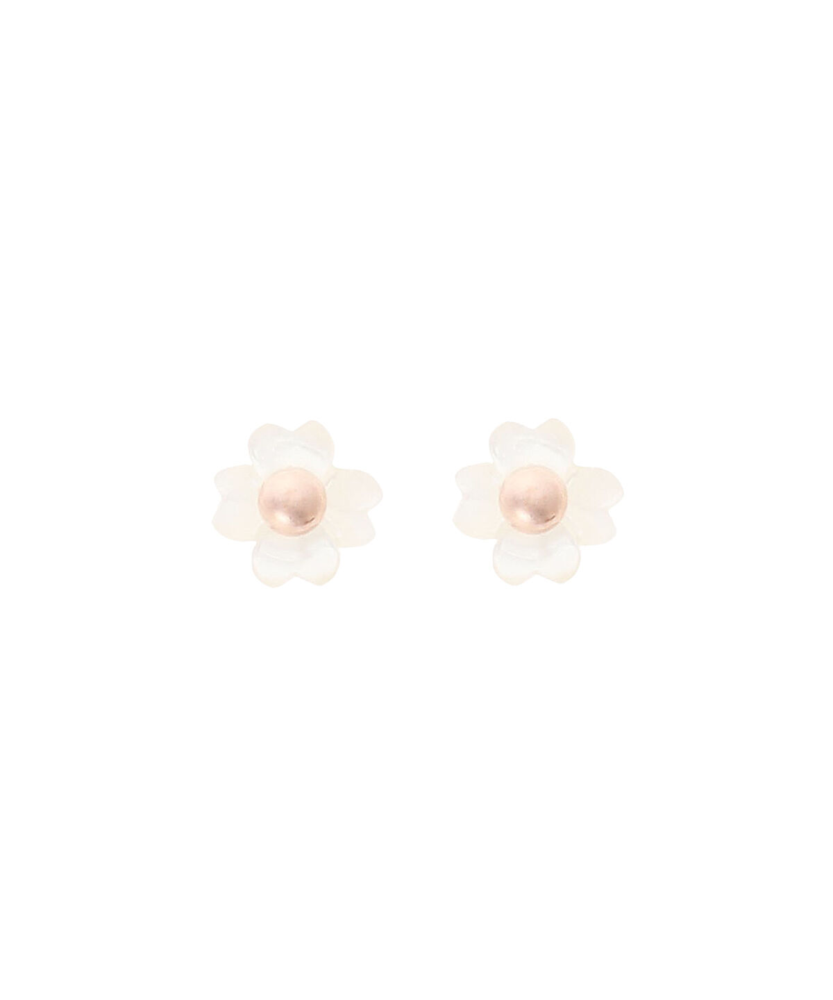 newme by Samantha Thavasa「シェルフラワー ピアス」|ピアス|K18xK10
