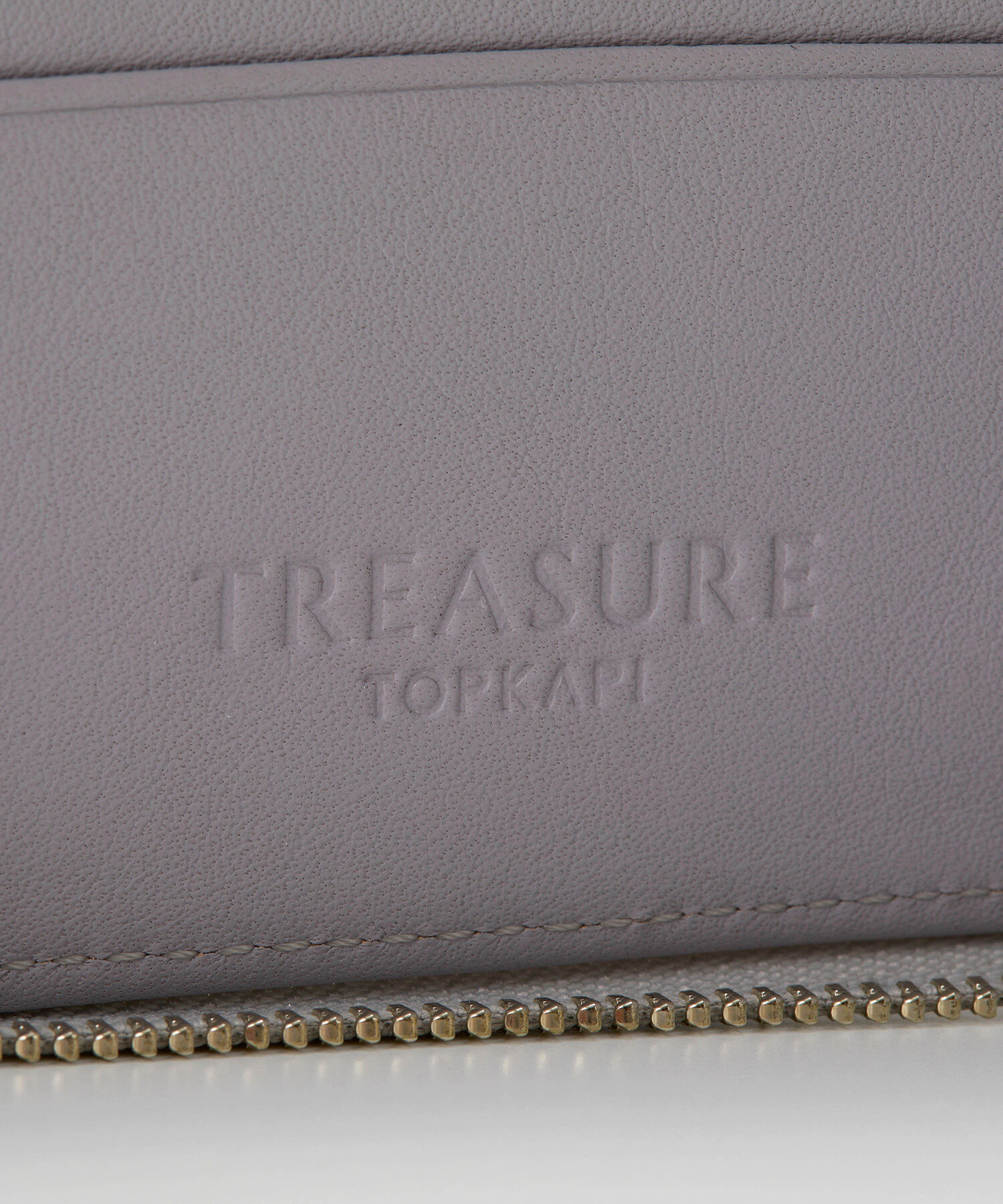 TOPKAPI BREATH「【TREASURE TOPKAPI】ウォッシュド レザー メタリック ラウンドファスナー 二つ折り財布/パスポート対応」|財布|