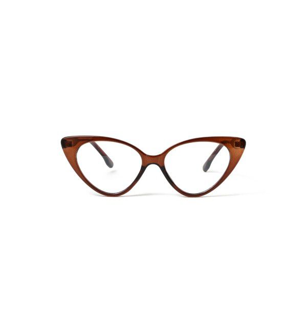 BEAMSBOY「キャッツアイ クリア レンズ」|その他|BROWN