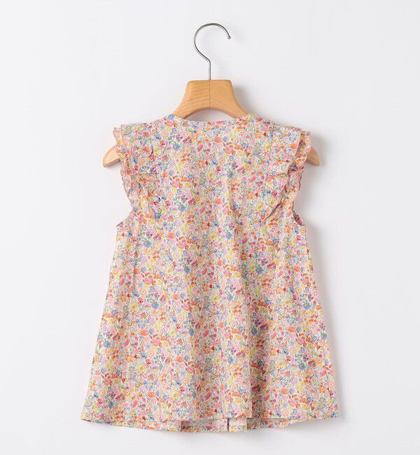 SHIPS KIDS「SHIPS KIDS:80～90cm / リバティ フリル ブラウス」|シャツ・ブラウス|