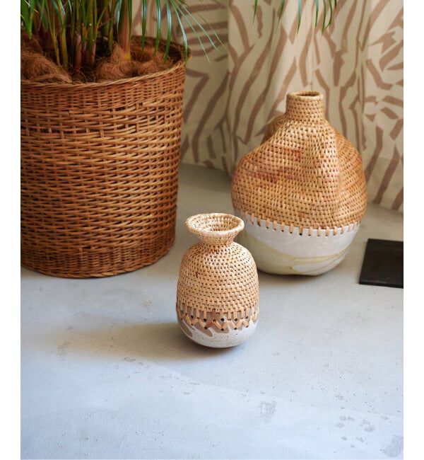 journal standard Furniture「MIX WOVEN VASE F MOUTH　フラワーベース」|その他|その他カラー K