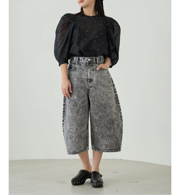 IENA LA BOUCLE「IENA LA BOUCLE ケミカルハーフデニムパンツ」|その他|