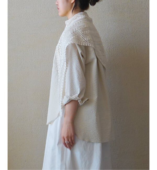 journal standard luxe「クロシェ ストール」|ストール|ホワイト B