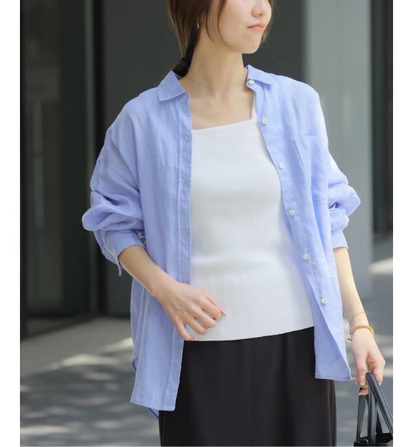 JOURNAL STANDARD relume「《追加 / 新色》カラーリネンオーバーサイズシャツ」|シャツ・ブラウス|