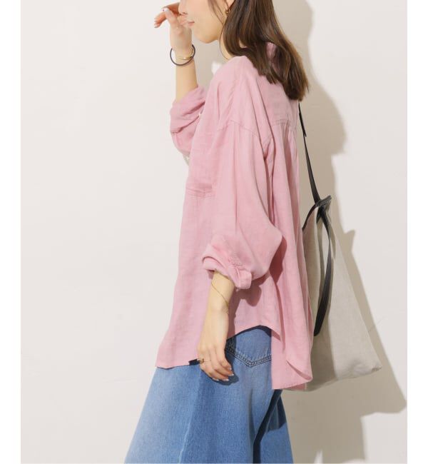 JOURNAL STANDARD relume「《追加 / 新色》カラーリネンオーバーサイズシャツ」|シャツ・ブラウス|