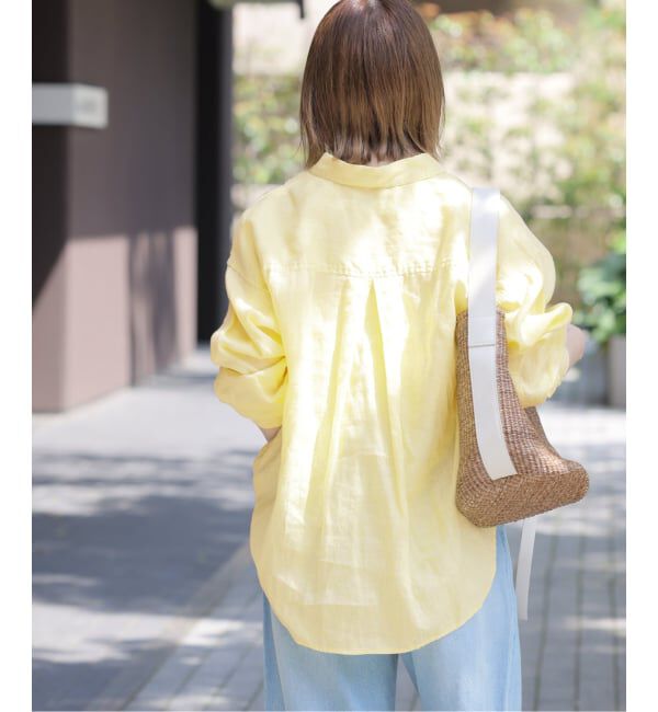 JOURNAL STANDARD relume「《追加 / 新色》カラーリネンオーバーサイズシャツ」|シャツ・ブラウス|