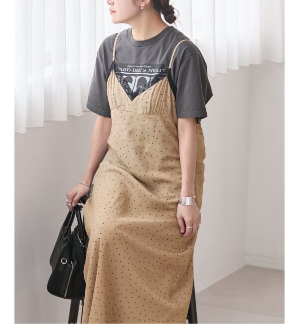 JOURNAL STANDARD「ドットプリントキャミワンピース」|ワンピース|