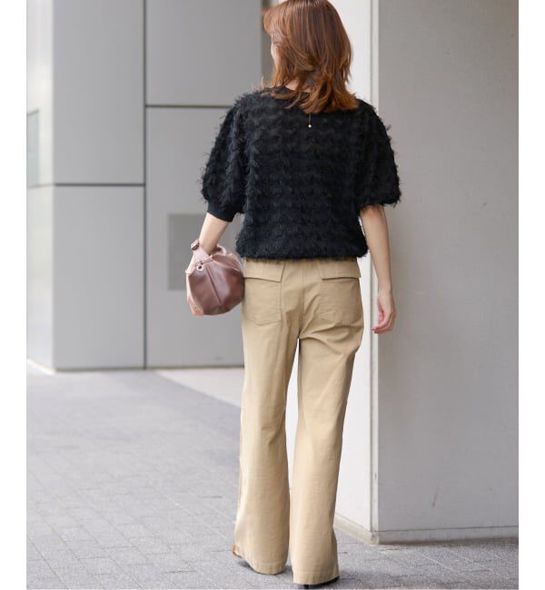 JOURNAL STANDARD relume「《追加 / 新色》フリンジハーフスリーブプルオーバー」|ニット・セーター|