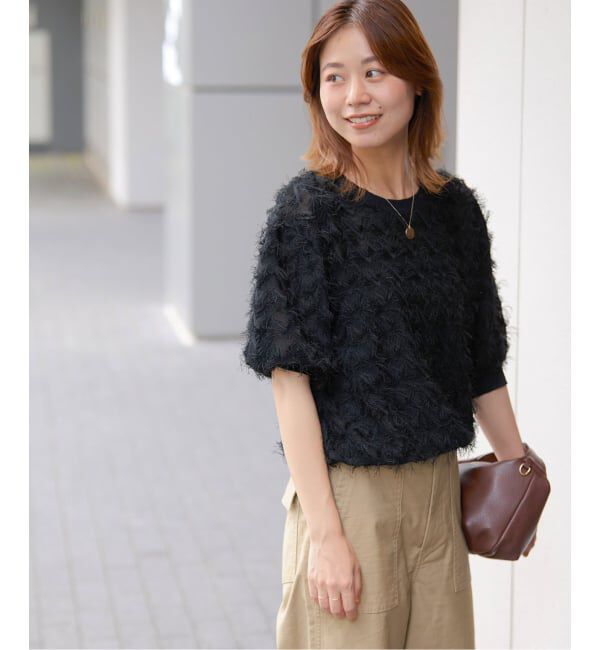 JOURNAL STANDARD relume「《追加 / 新色》フリンジハーフスリーブプルオーバー」|ニット・セーター|