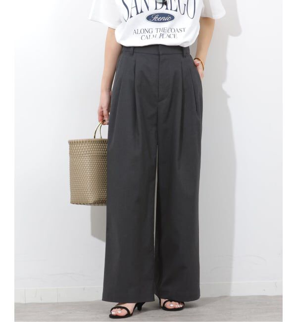 JOURNAL STANDARD relume「リネンミックス2タックパンツ」|その他|グレー
