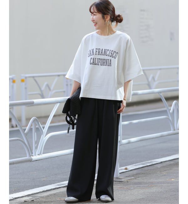 JOURNAL STANDARD relume「《追加予約》カットオフワイドロゴTee」|Tシャツ・カットソー|