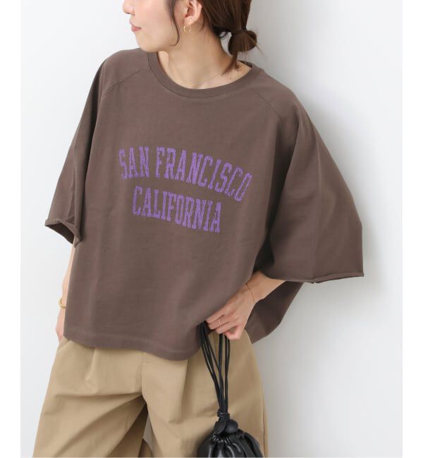 JOURNAL STANDARD relume「《追加予約》カットオフワイドロゴTee」|Tシャツ・カットソー|ブラウン