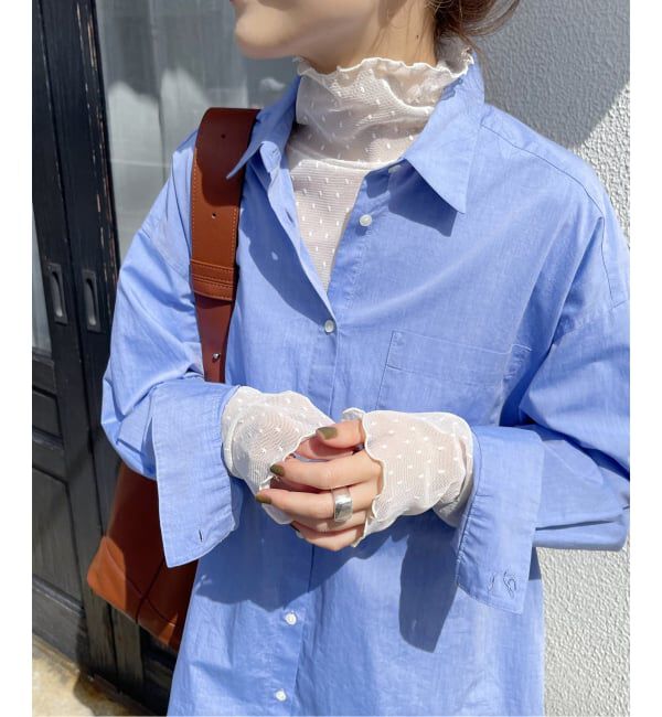 Spick and Span「《追加》ドットチュールハイネックプルオーバー」|Tシャツ・カットソー|