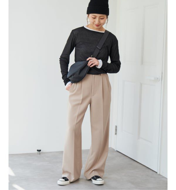 Spick and Span「《追加2》シアーボートネックプルオーバー」|Tシャツ・カットソー|