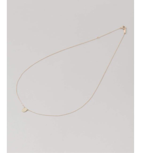 Lilas by Spick&Span「テクスチャーオーバルモチーフネックレス K10」|ネックレス|