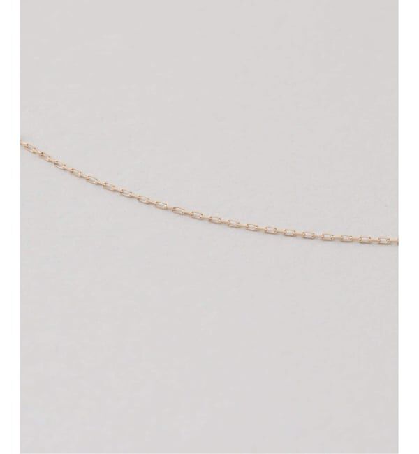 Lilas by Spick&Span「テクスチャーオーバルモチーフネックレス K10」|ネックレス|