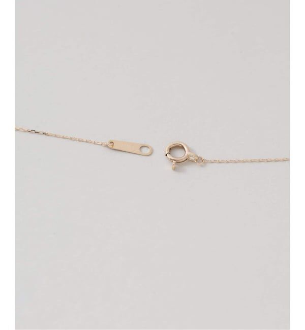 Lilas by Spick&Span「テクスチャーオーバルモチーフネックレス K10」|ネックレス|