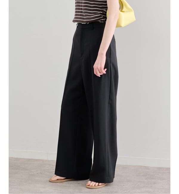 U by SPICK&SPAN「《予約》ツイルイージーパンツ」|スラックス|