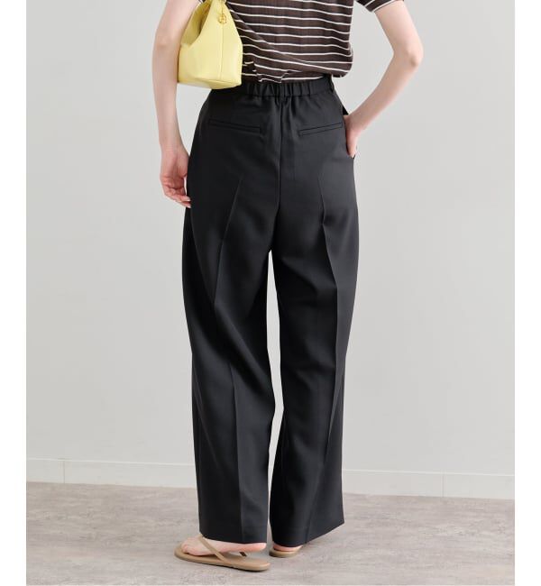 U by SPICK&SPAN「《予約》ツイルイージーパンツ」|スラックス|