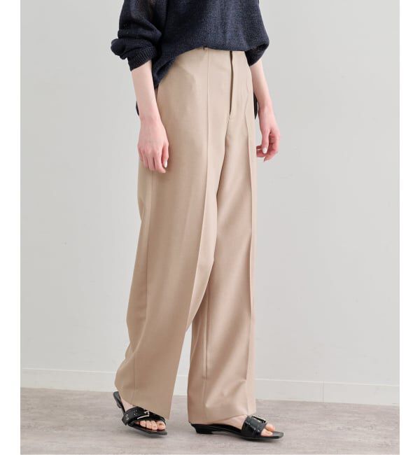 U by SPICK&SPAN「《予約》ツイルイージーパンツ」|スラックス|