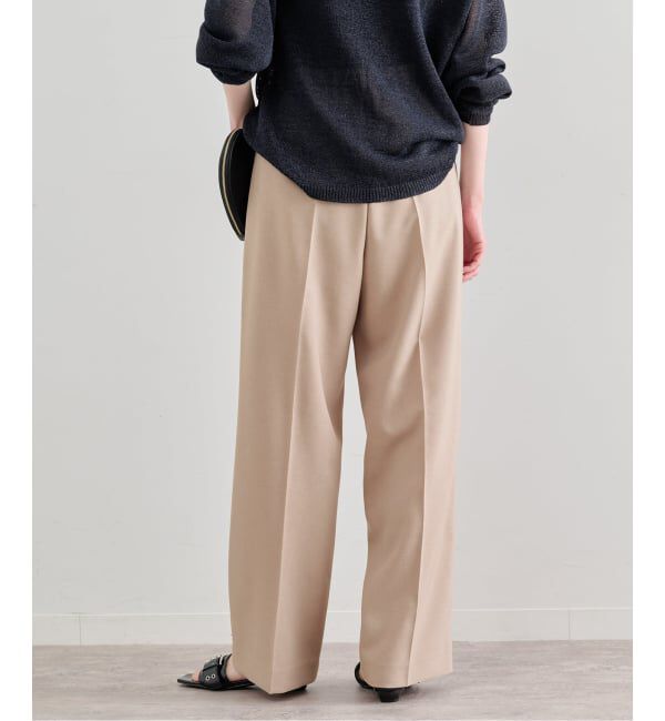U by SPICK&SPAN「《予約》ツイルイージーパンツ」|スラックス|