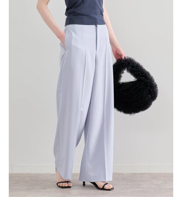 U by SPICK&SPAN「《予約》ツイルイージーパンツ」|スラックス|