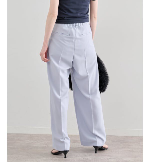 U by SPICK&SPAN「《予約》ツイルイージーパンツ」|スラックス|