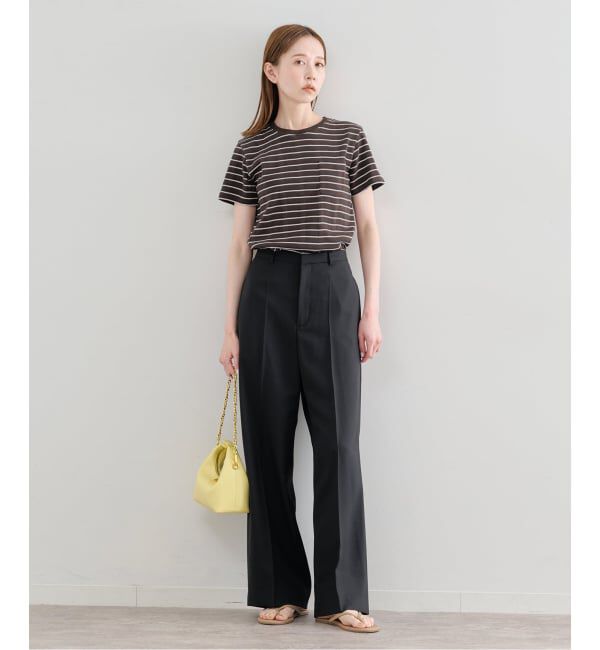 U by SPICK&SPAN「《予約》ツイルイージーパンツ」|スラックス|