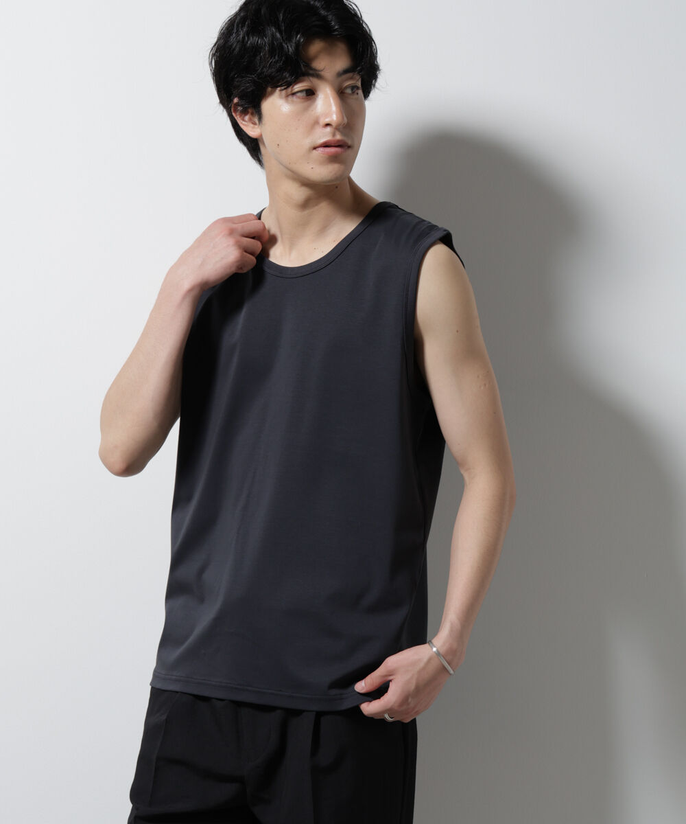nano･universe「シルケットスムースノースリブプルオーバー」|Tシャツ・カットソー|スミクロ1