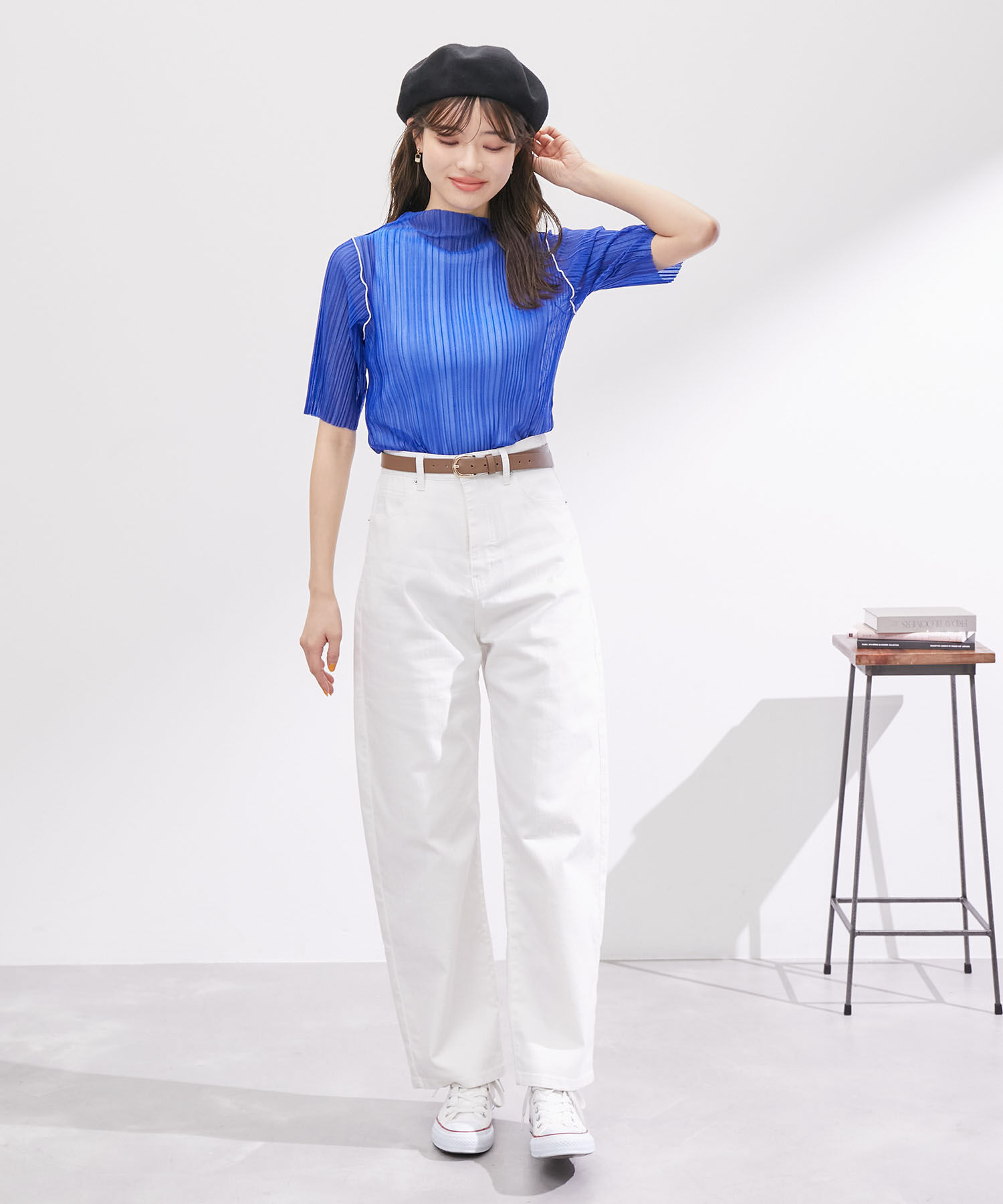 Rope&rsquo;Picnic「シアープリ－ツプチハイネックカットトップス」|Tシャツ・カットソー|