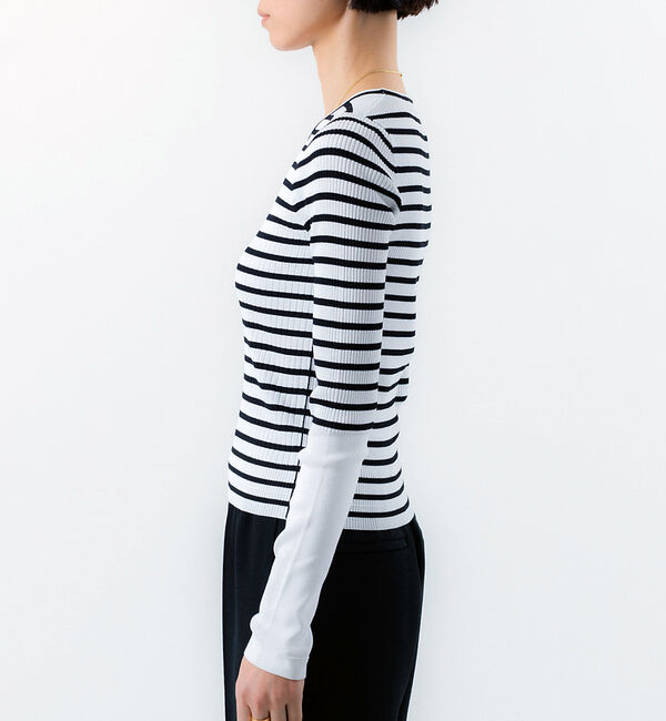 The Store by C' 「【MARIA McMANUS】クロップド リブ クループルオーバー」|Tシャツ・カットソー|
