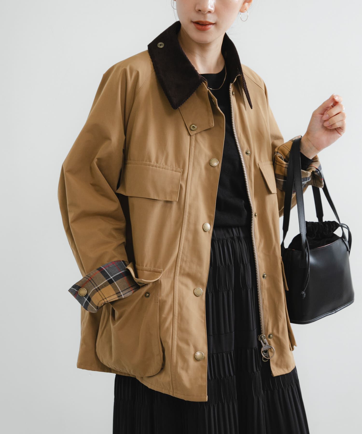 URBAN RESEARCH「『別注』Barbour / URBAN RESEARCH　BEDALE」|ノーカラーコート|