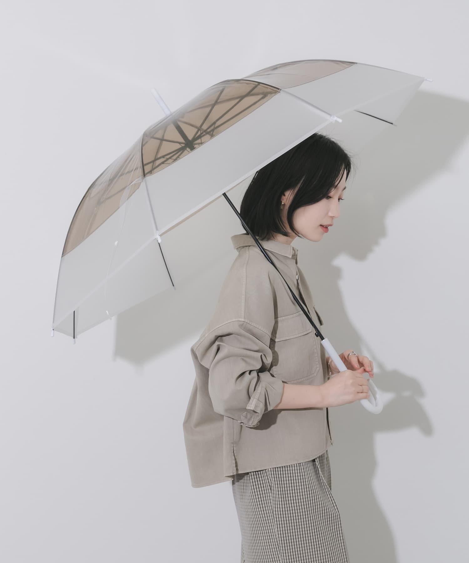 SMELLY「クリアバイカラービニール傘」|傘|
