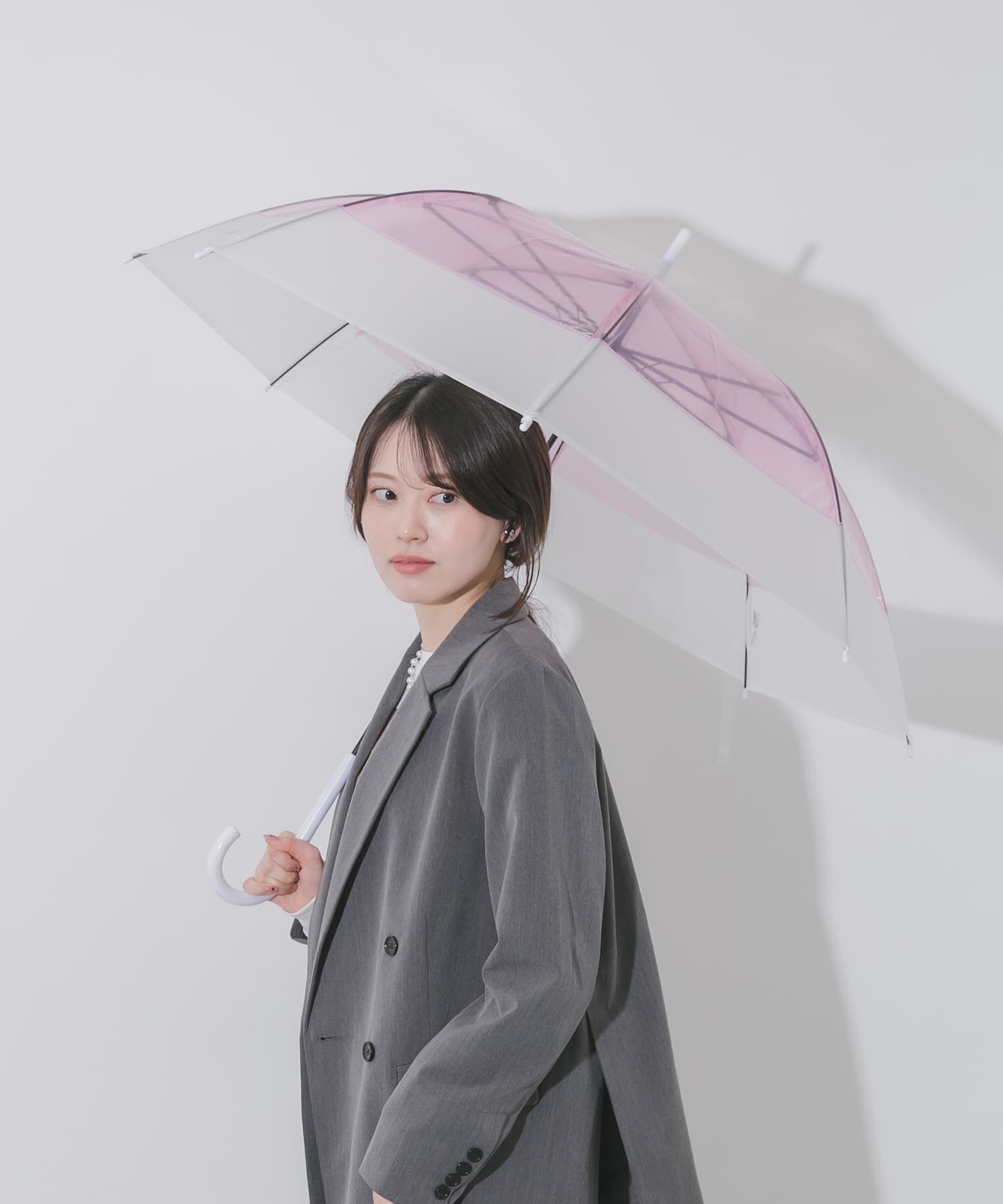 SMELLY「クリアバイカラービニール傘」|傘|