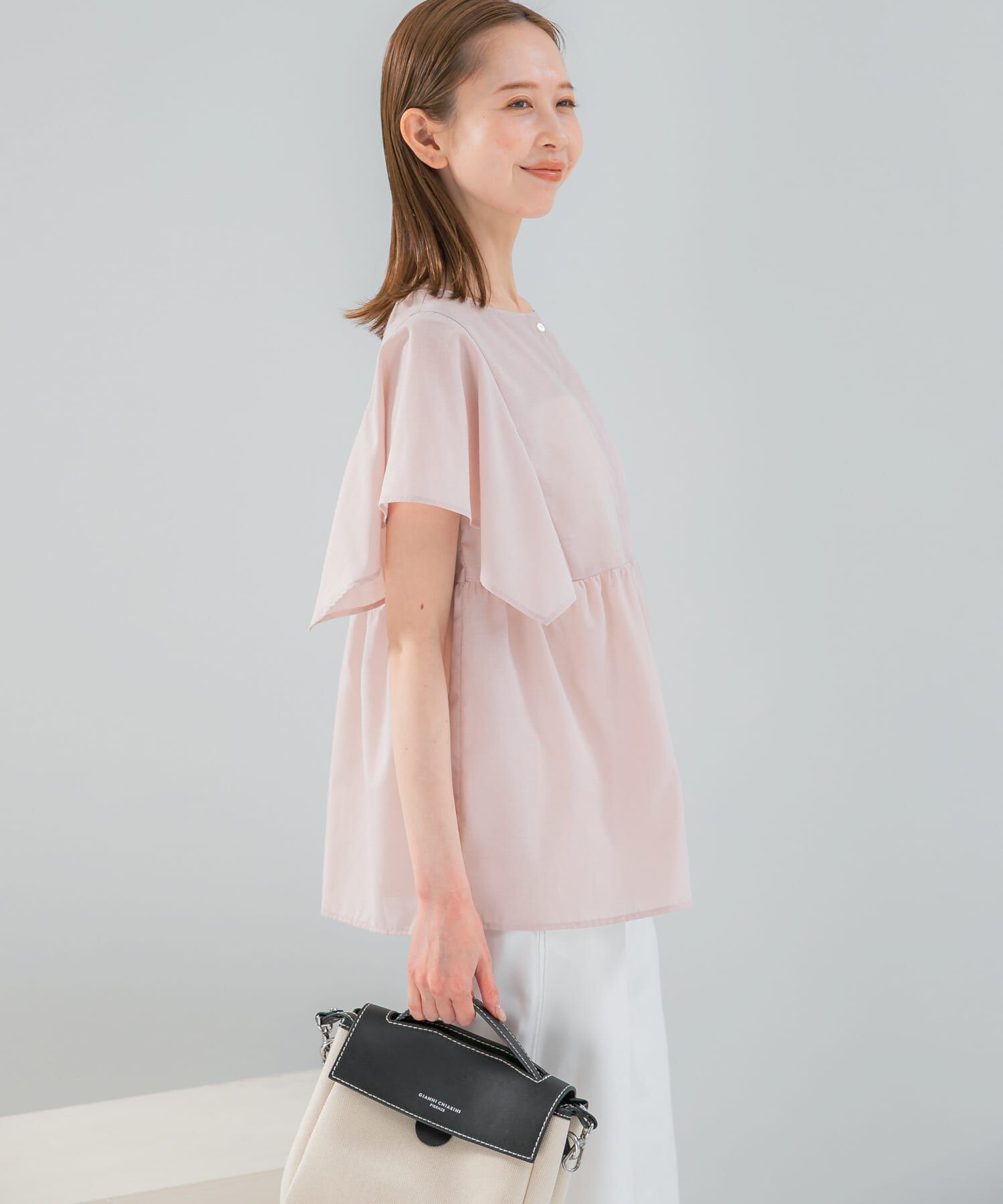 URBAN RESEARCH ROSSO「『WEB限定』『UR TECH Smart Linen Touch』フレアスリーブブラウス」|シャツ・ブラウス|