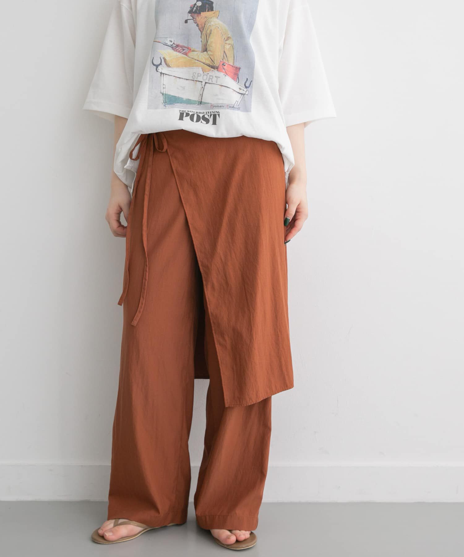 URBAN RESEARCH DOORS「FORK&SPOON　レイヤードエプロンパンツ」|その他|