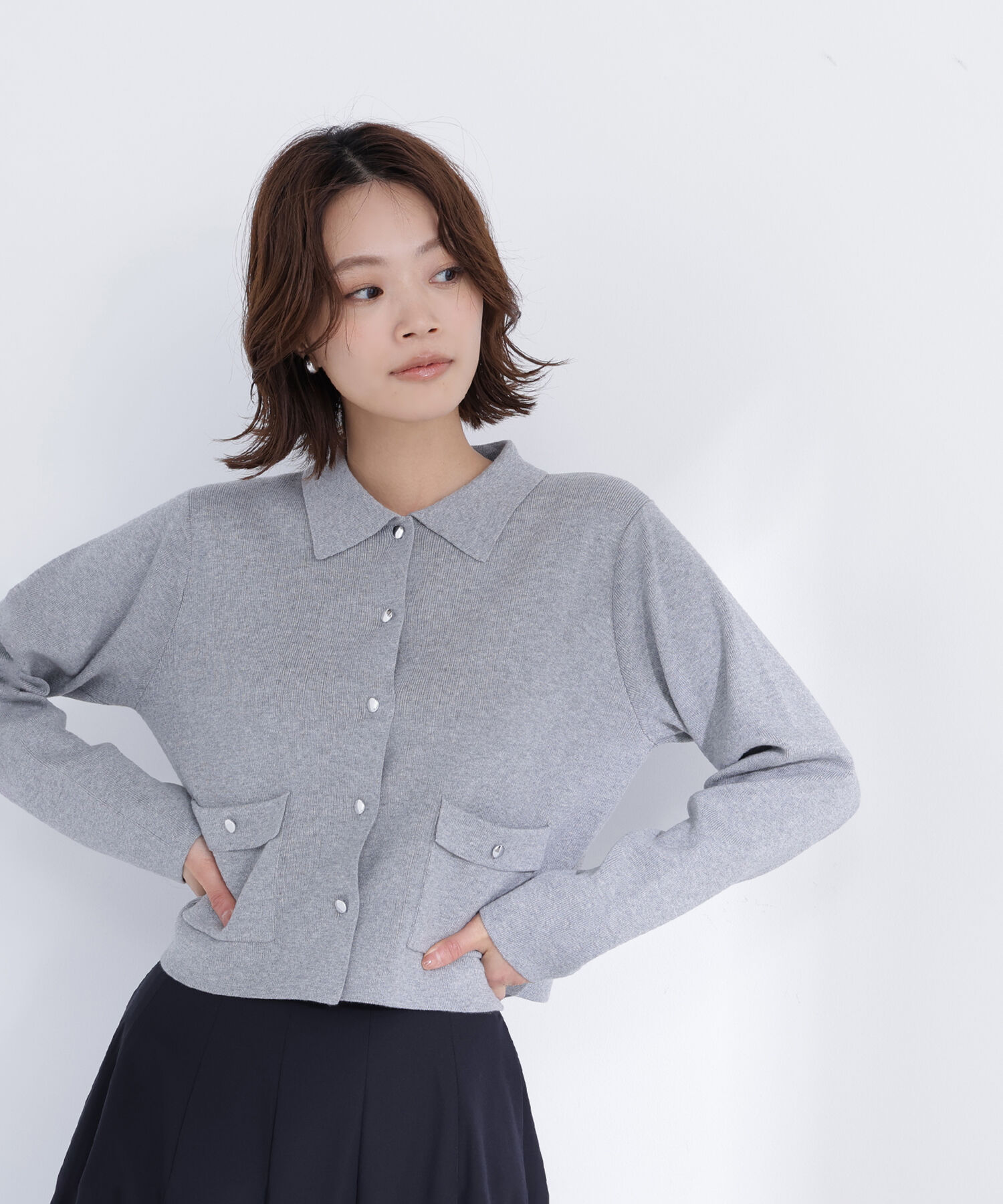  「&ldquo;きちんと見え上手&rdquo;な襟付きニット」|ニット・セーター|