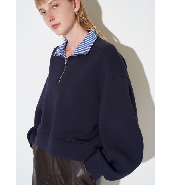 ELENDEEK「HALF ZIP CS」|Tシャツ・カットソー|ネイビー