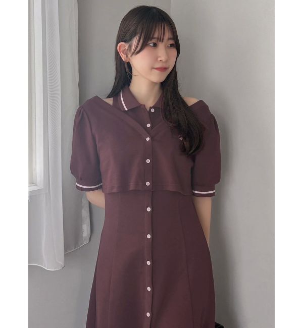 dazzlin「【POLO BCSコラボ/再生産】レイヤードポロワンピース」|ワンピース|