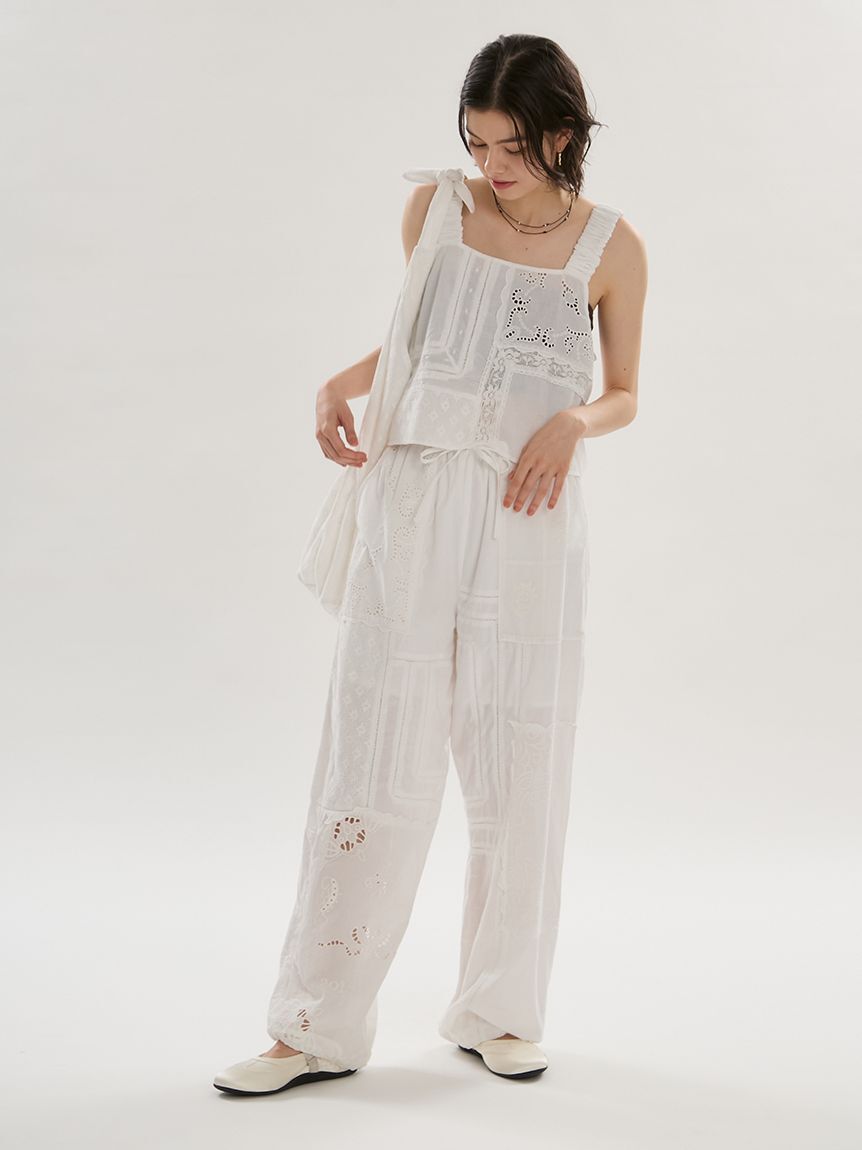 emmi atelier「レースパッチワークバッグ」|ハンドバッグ|